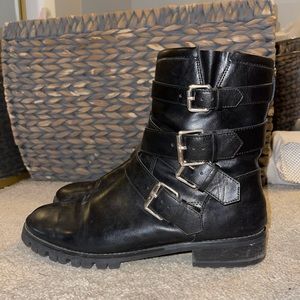 Tegan Buckle Combat Boots